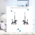 Love Me Love My Dog Earrings & Gift Card