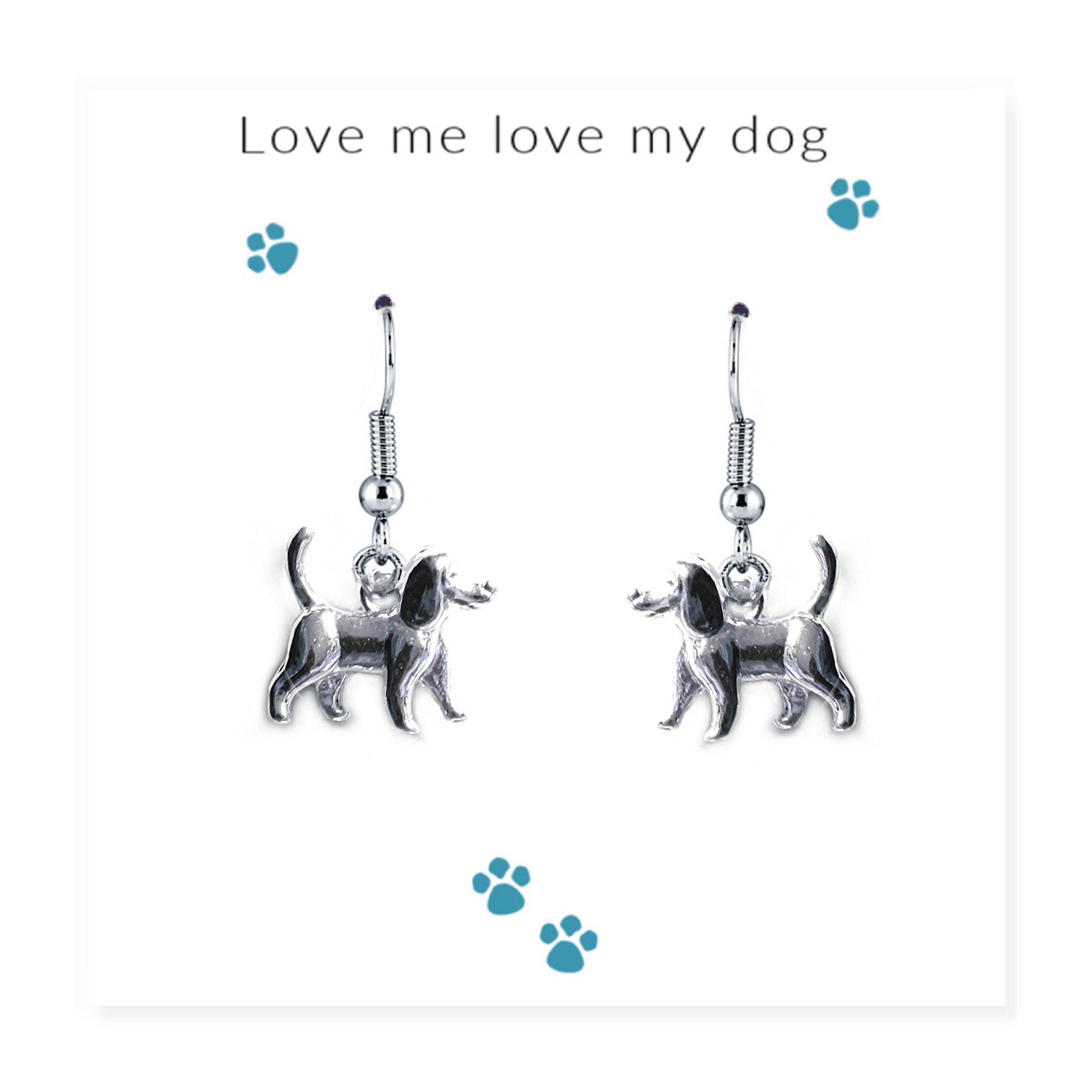 Love Me Love My Dog Earrings & Gift Card
