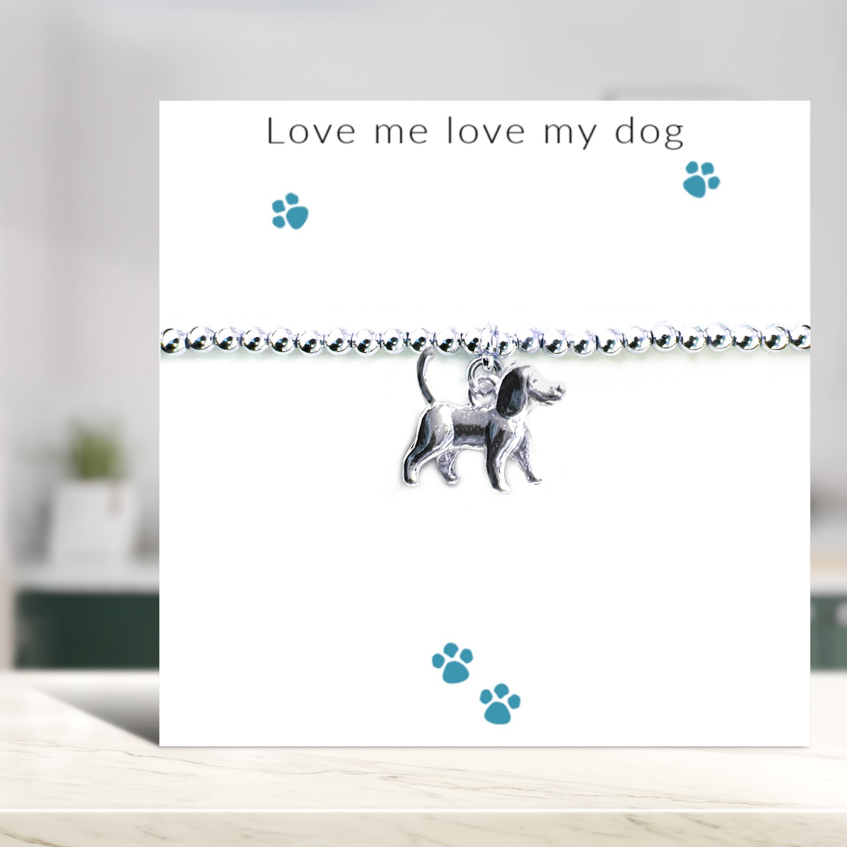 Love Me Love My Dog Bracelet & Gift Card