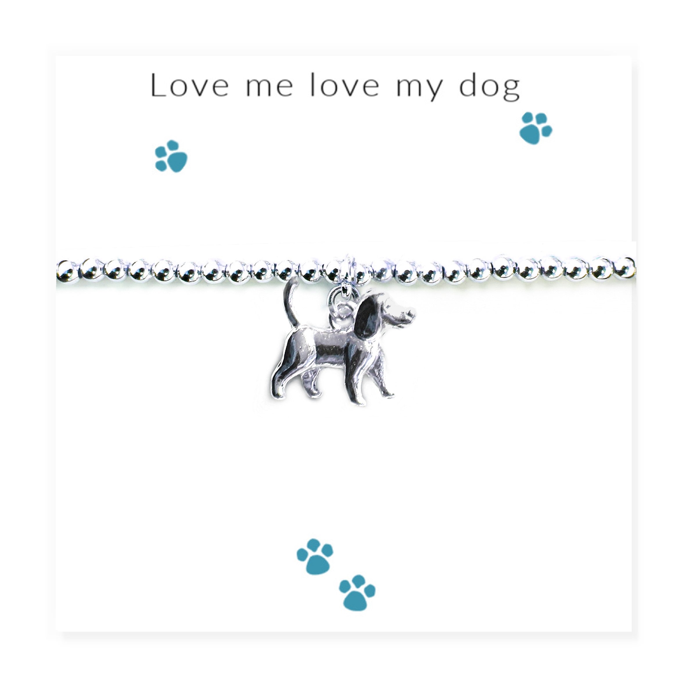 Love Me Love My Dog Bracelet & Gift Card