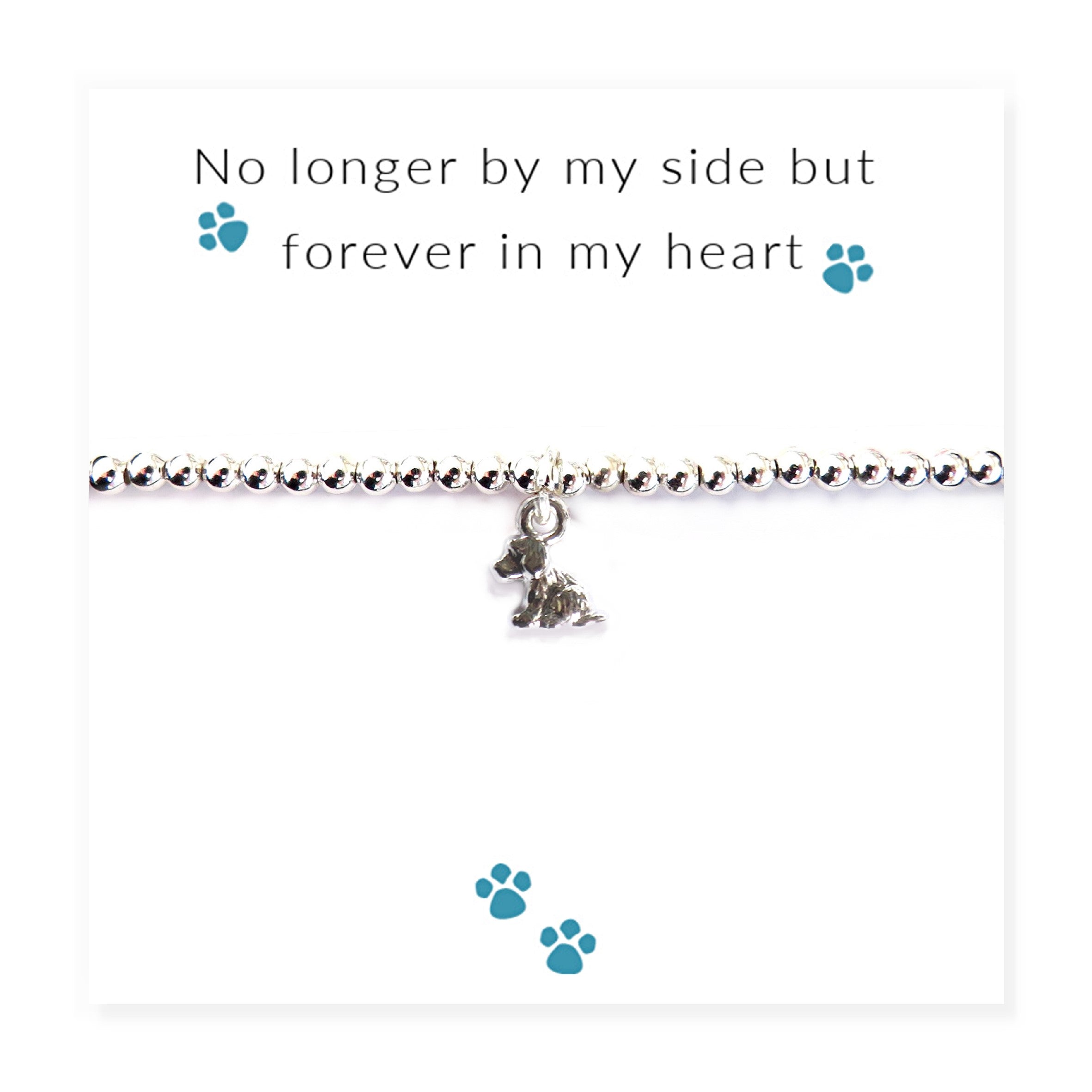 No Longer By My Side - Dog Bracelet & Gift Card