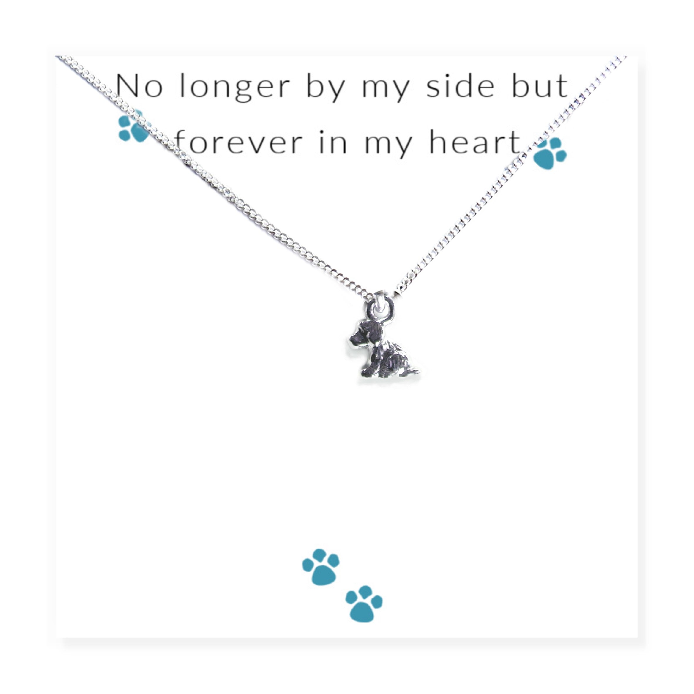 No Longer By My Side - Dog Necklace & Gift Card