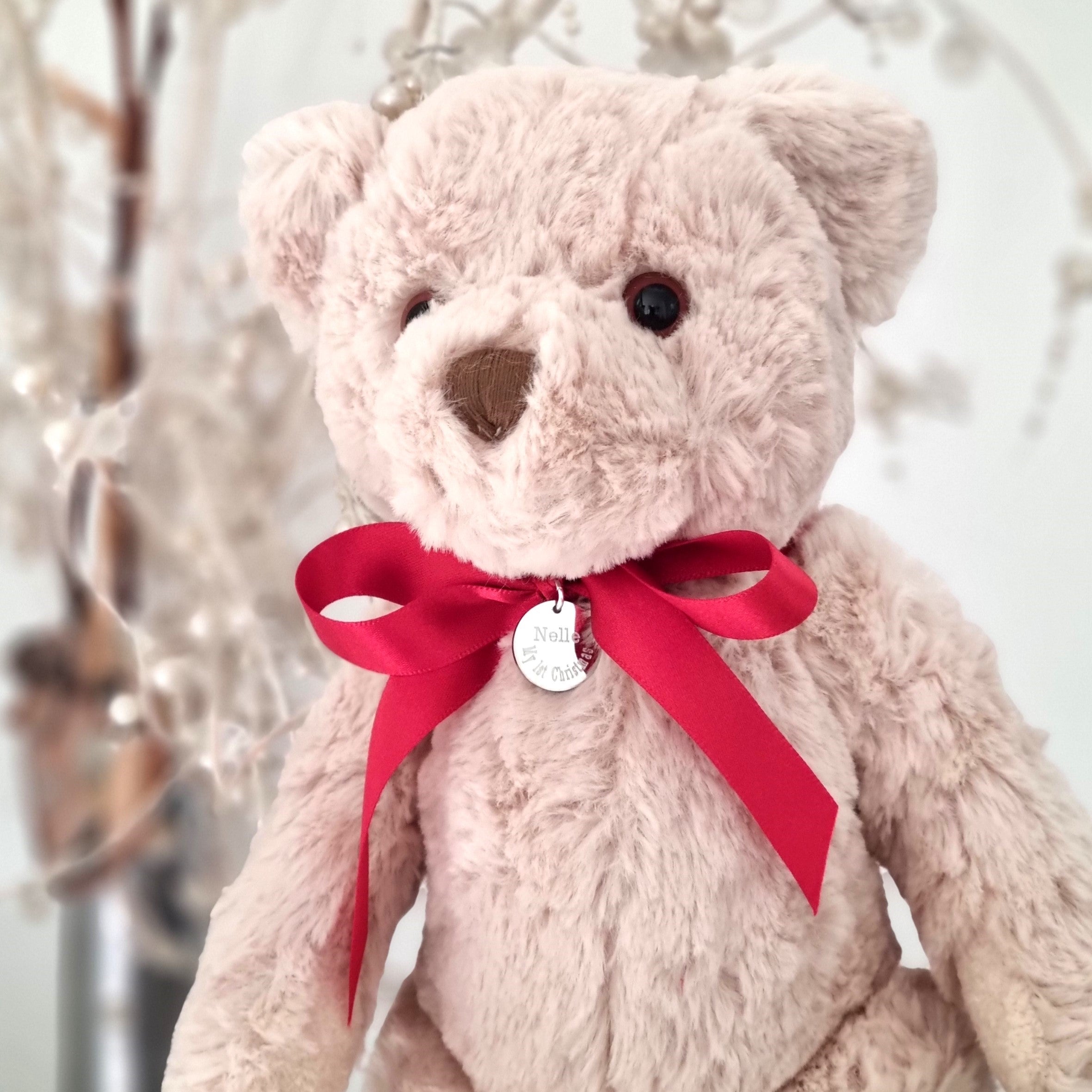 Personalised My 1st Christmas Teddy Bear & Duchess Disc