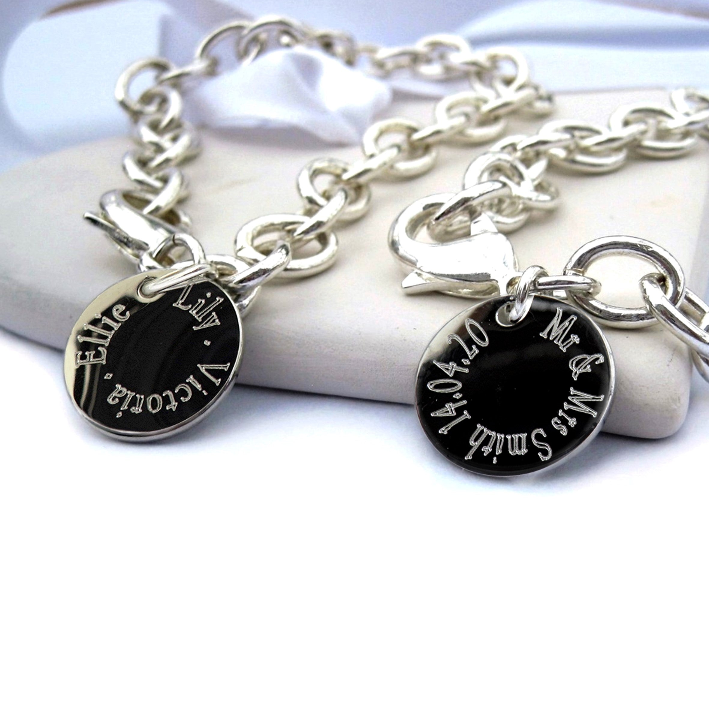 Personalised Edge Cable Bracelet