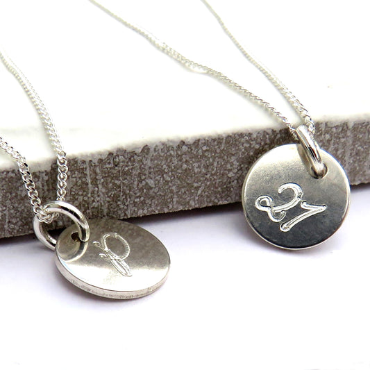 Personalised Mini Disc Necklace