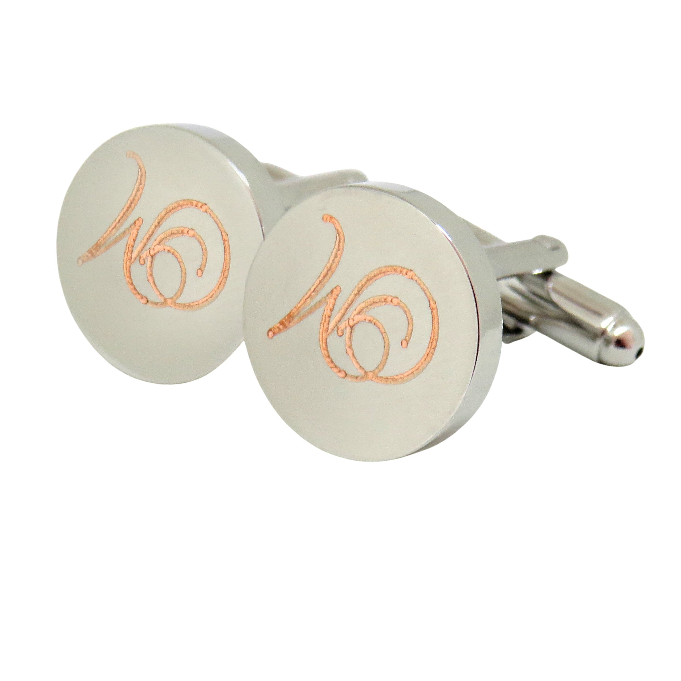 Personalised Balmoral Round Cufflinks - Initials