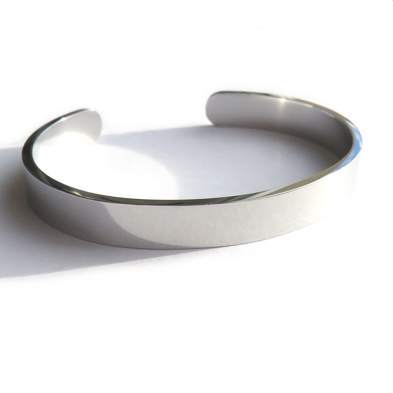 Men's Silver Bangle - Hypoallergenic