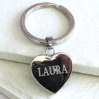 Castellar Heart Keyring with Name