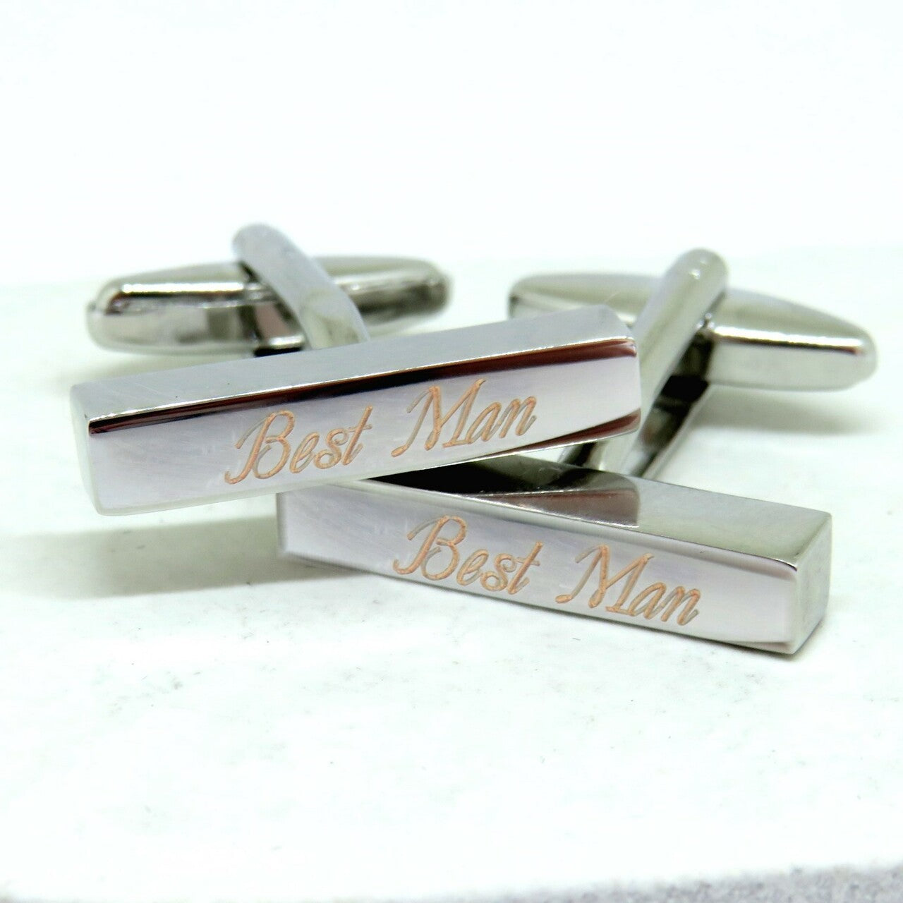 Personalised Deco Bar Cufflinks - Wedding