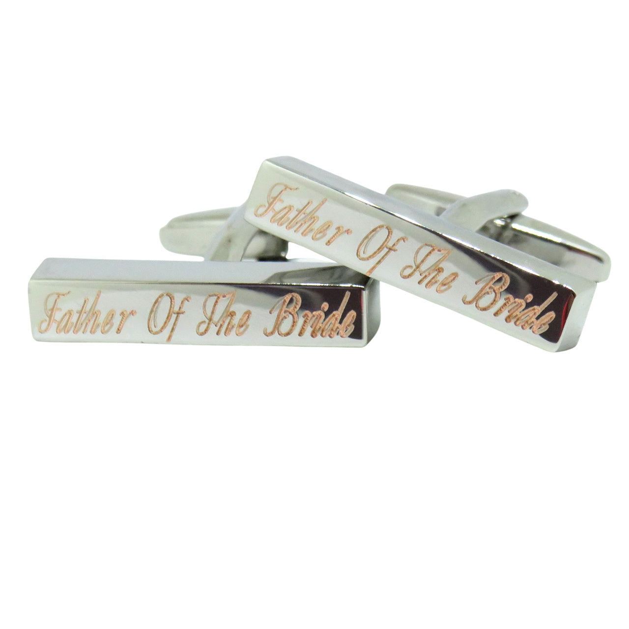 Personalised Deco Bar Cufflinks - Wedding