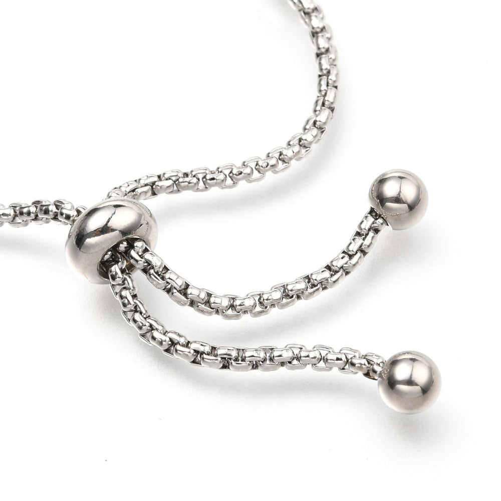 Diamante Silver Slider Bracelet