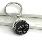 Personalised Edge Center Round Keyring | Free Engraving UK
