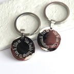 Personalised Edge Engraved Keyring | Free Engraving UK