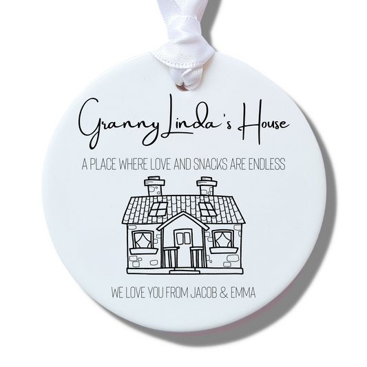 Personalised Granny's House Ceramic Decoration