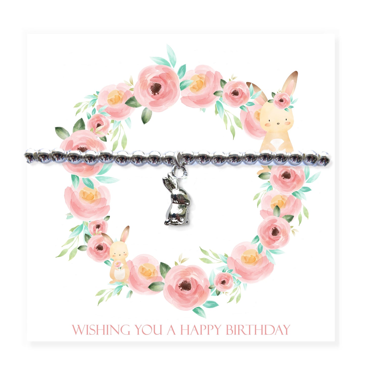 Happy Birthday Bracelet - Bunny Card
