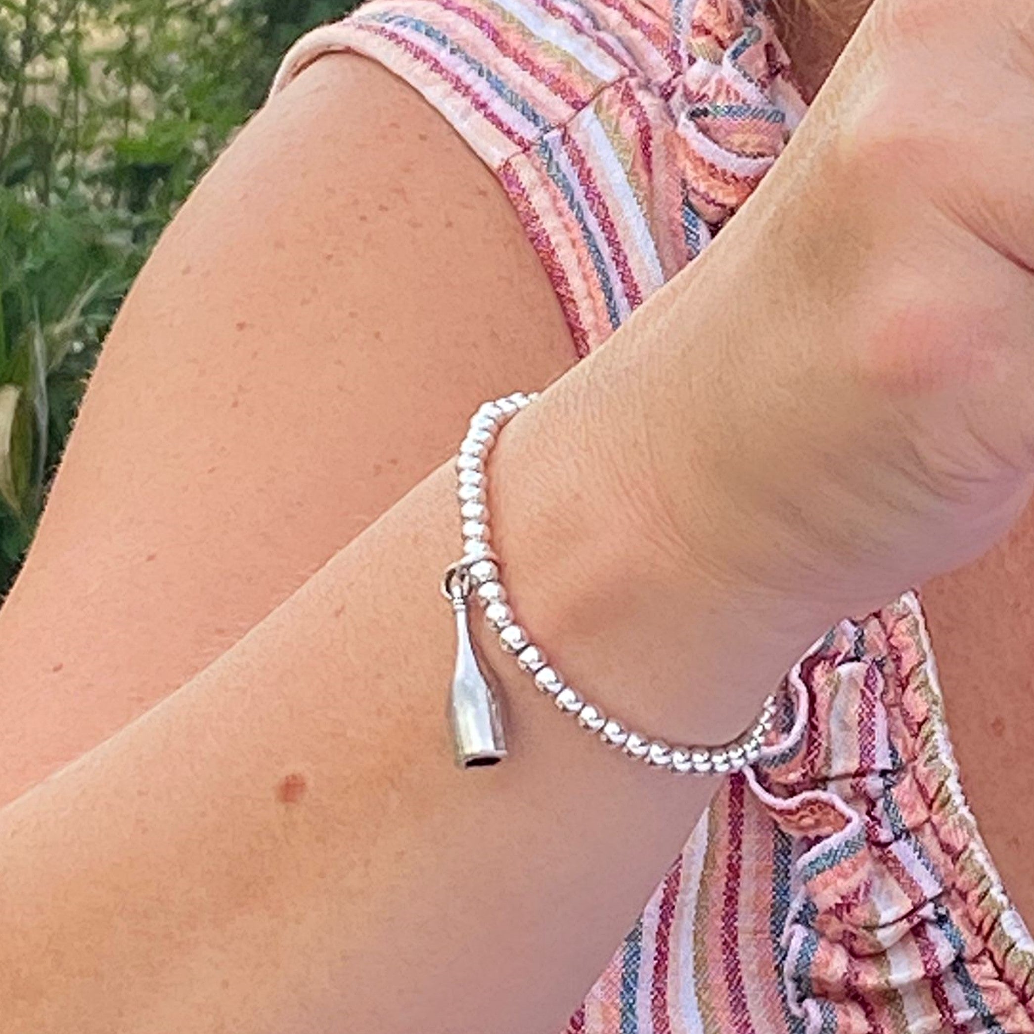 Wine Bottle Charm Bracelet on Funny Friends Gift Card