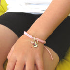Personalised Girls Initial Bunny Friendship Bracelet