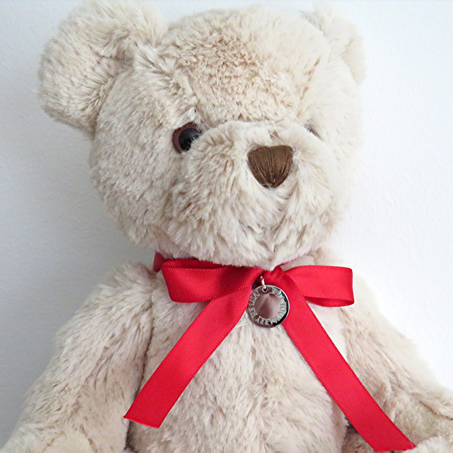 Luxury Personalised Teddy Bear & Edge Disc - Valentines