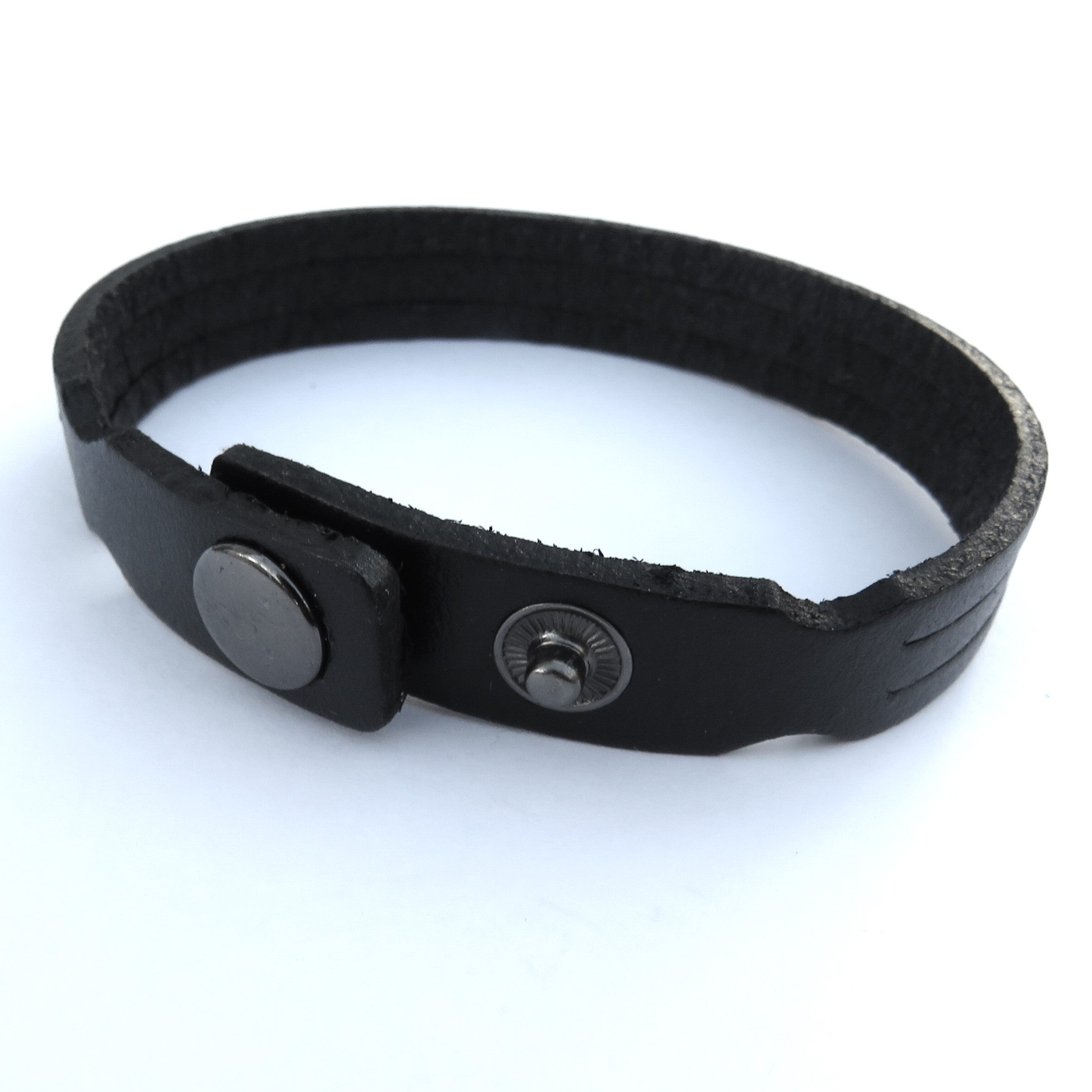 Men's Leather Trio Bracelet