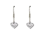 Girls Mini Puff Heart Drop Earrings - Gifts for Kids
