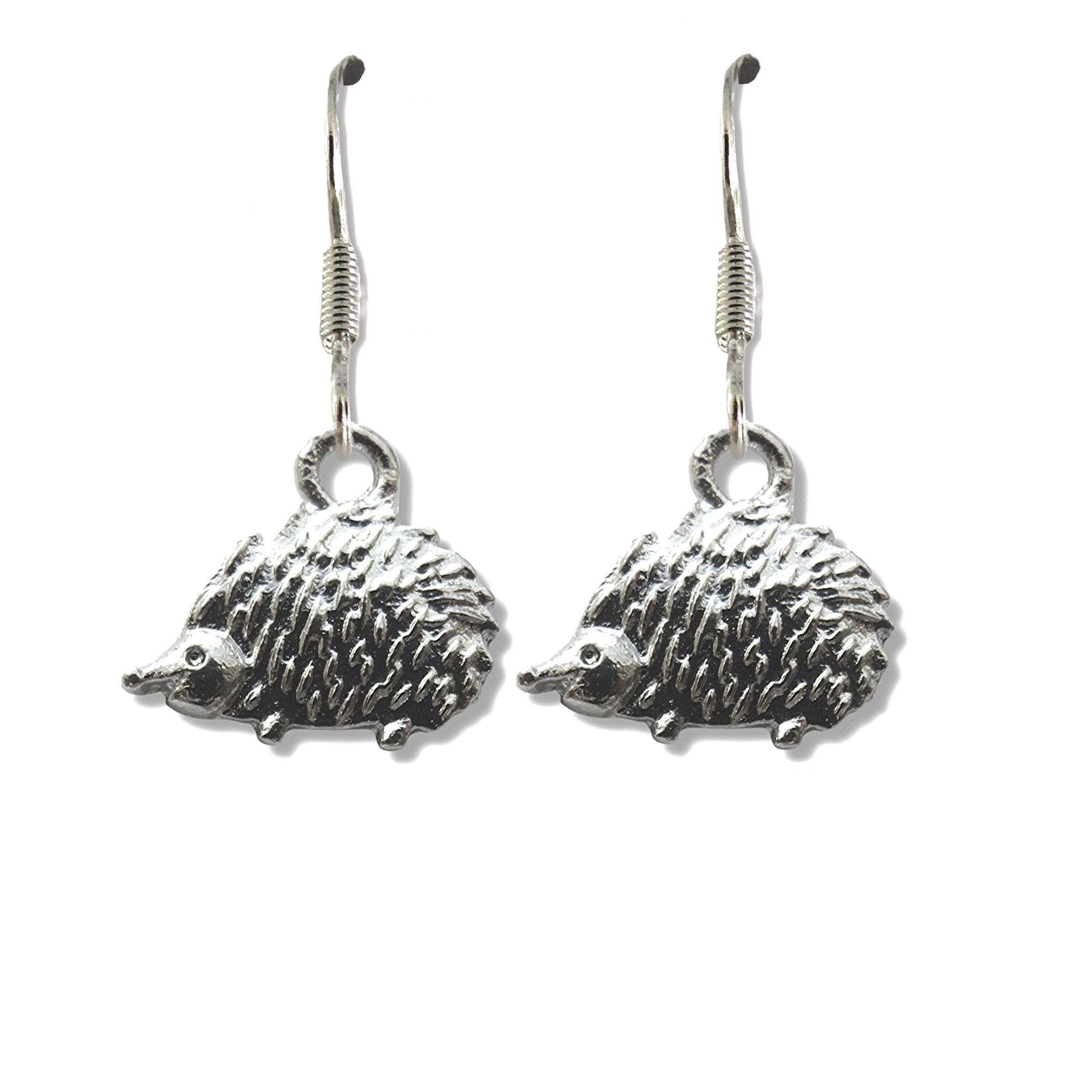 Hedgehog Drop Earrings - Cute Gift for Women