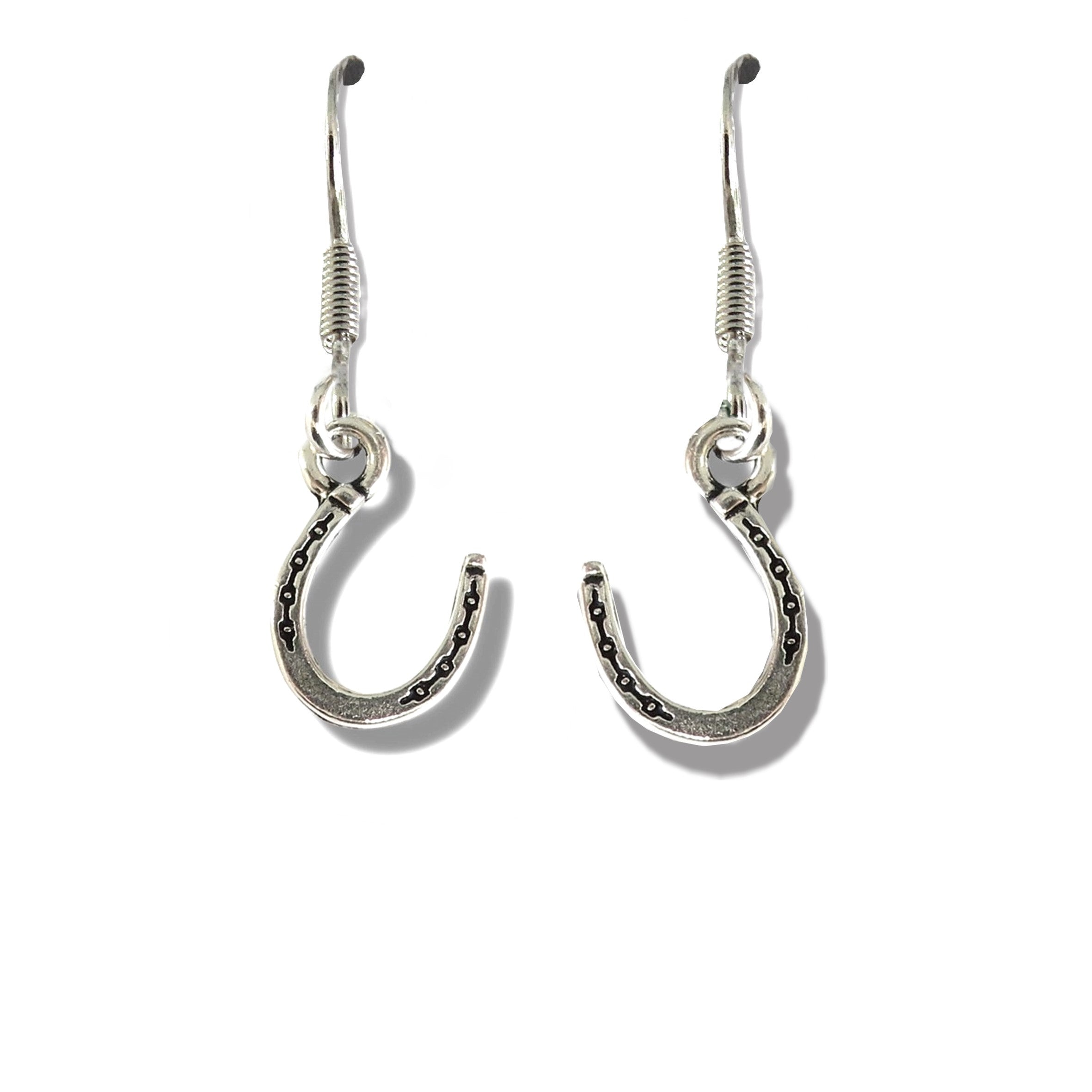 Horseshoe Drop Earrings - Women's Earrings