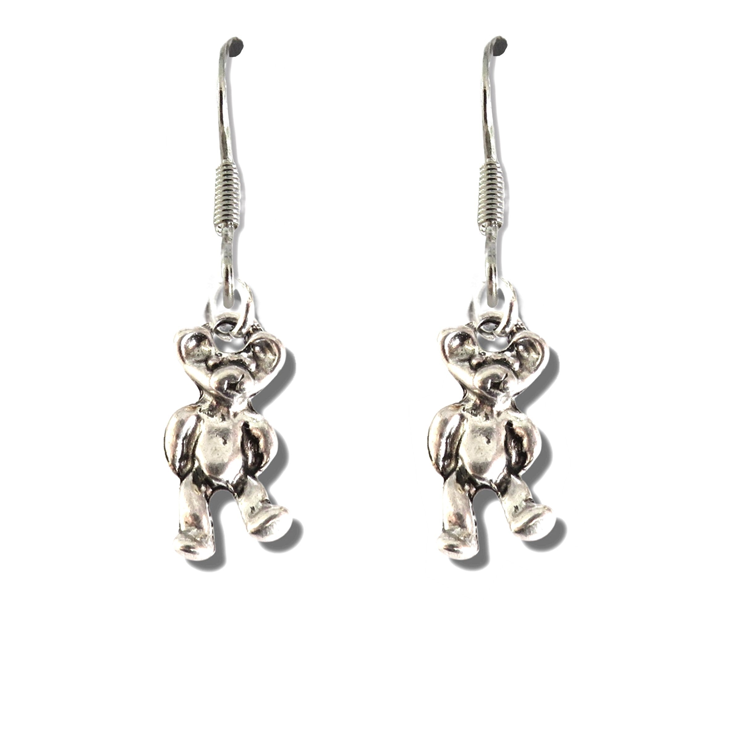 Girls Teddy Drop Earrings - Adorable Gift