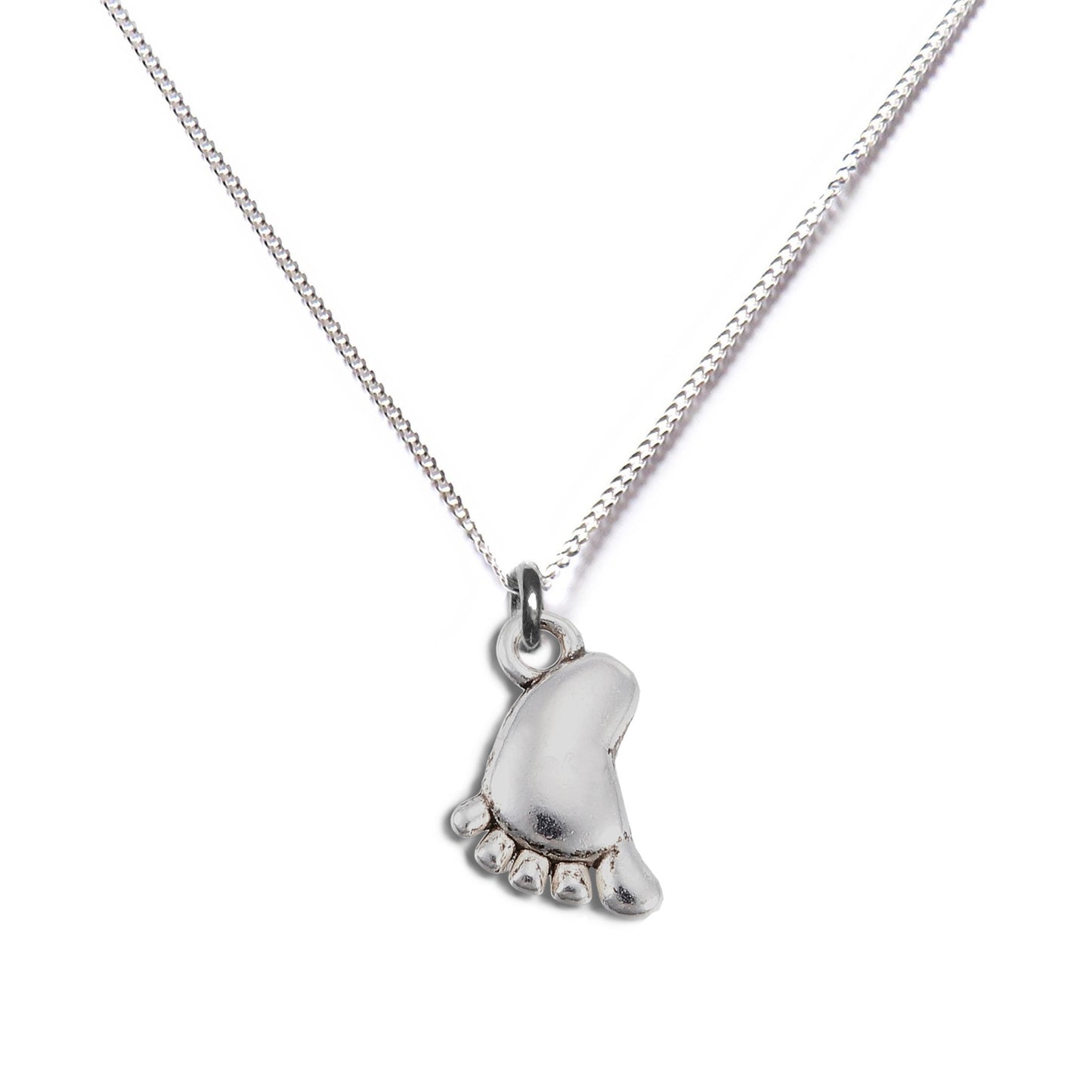 Baby Foot Silver Necklace