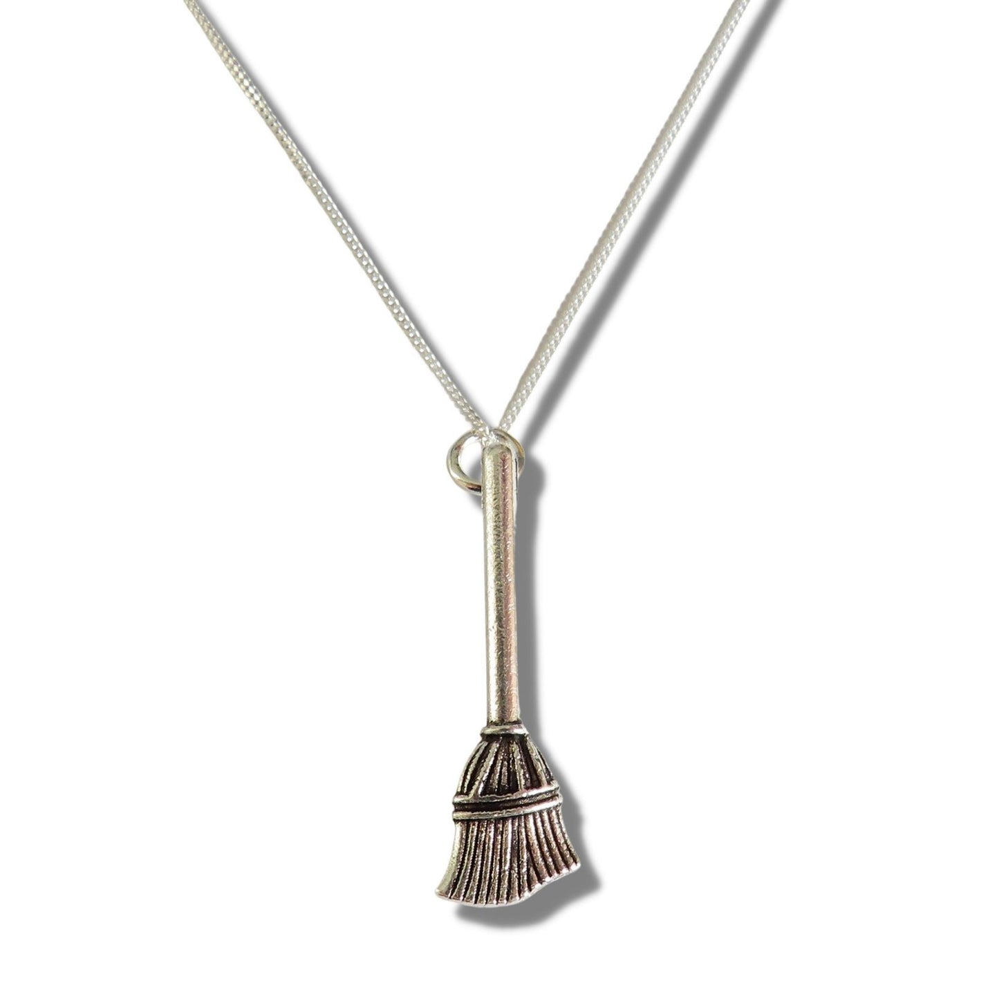 Broom Silver Necklace