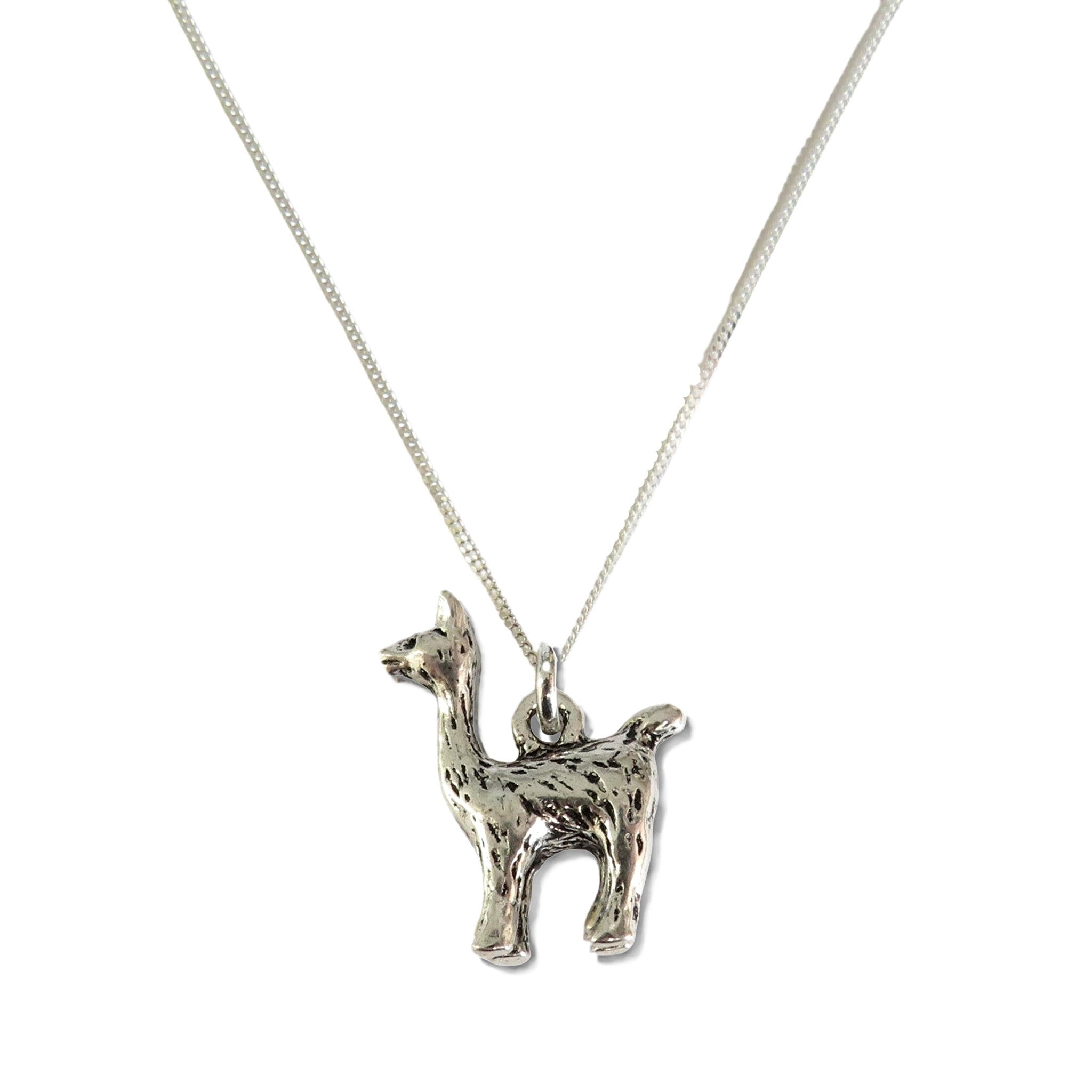 Llama Silver Necklace