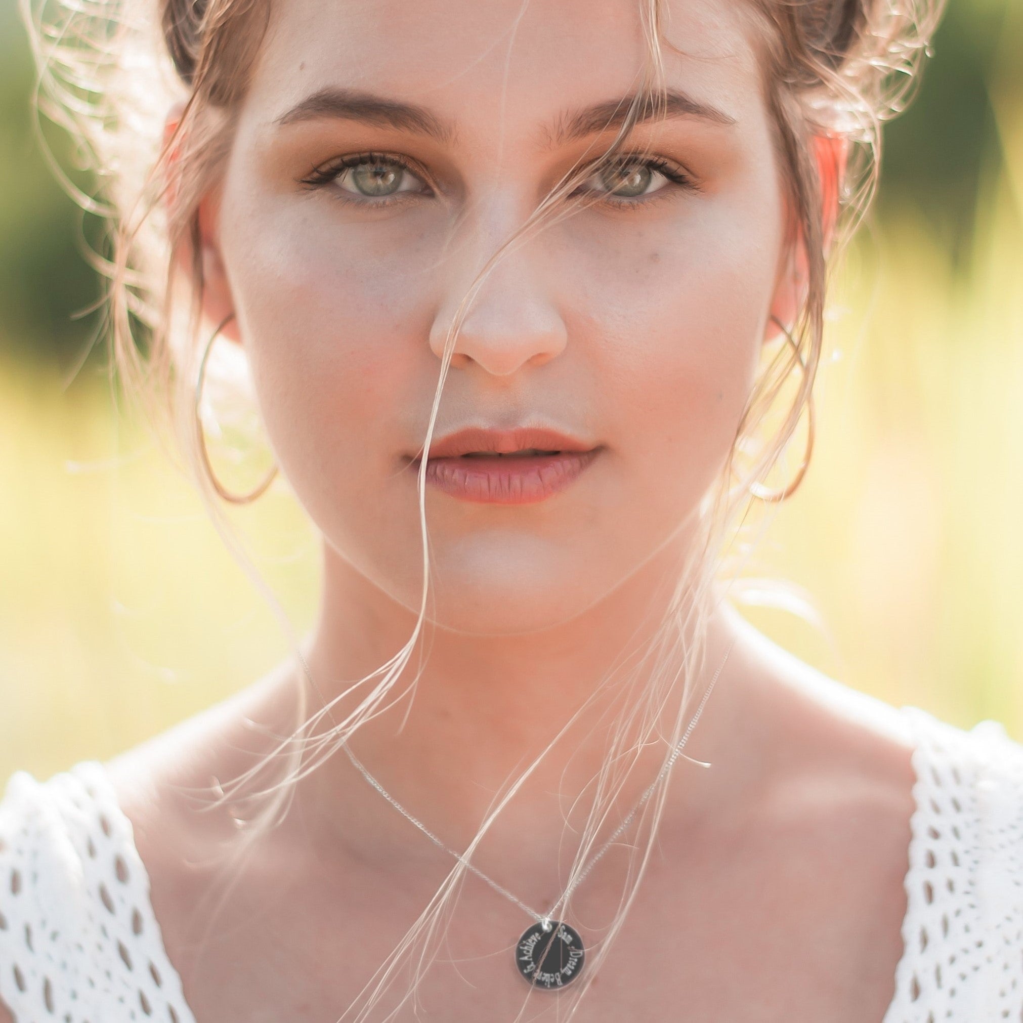 Personalised Engraved Edge Necklace