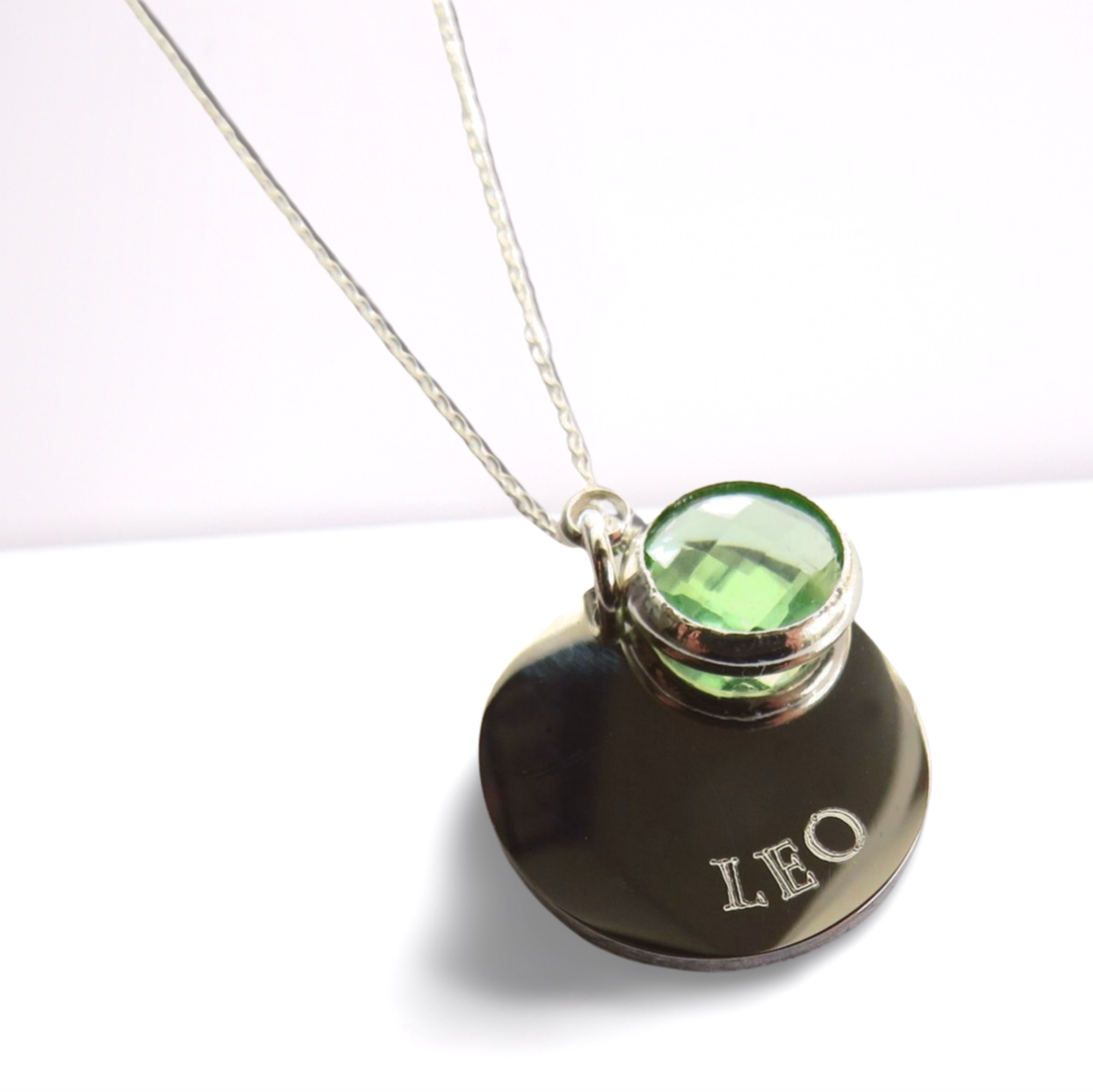 Personalised Star Sign Necklace & Birthstone