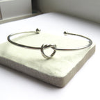 Silver Knot Bangle - Bridesmaids Gift
