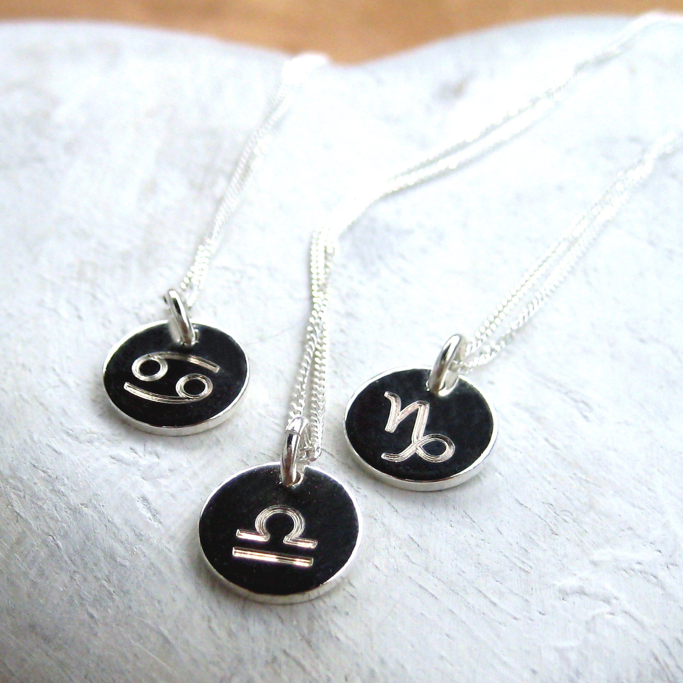 Personalised Silver Zodiac Necklace