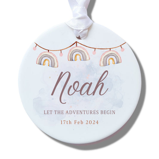 Personalised Rainbows Ceramic Decoration