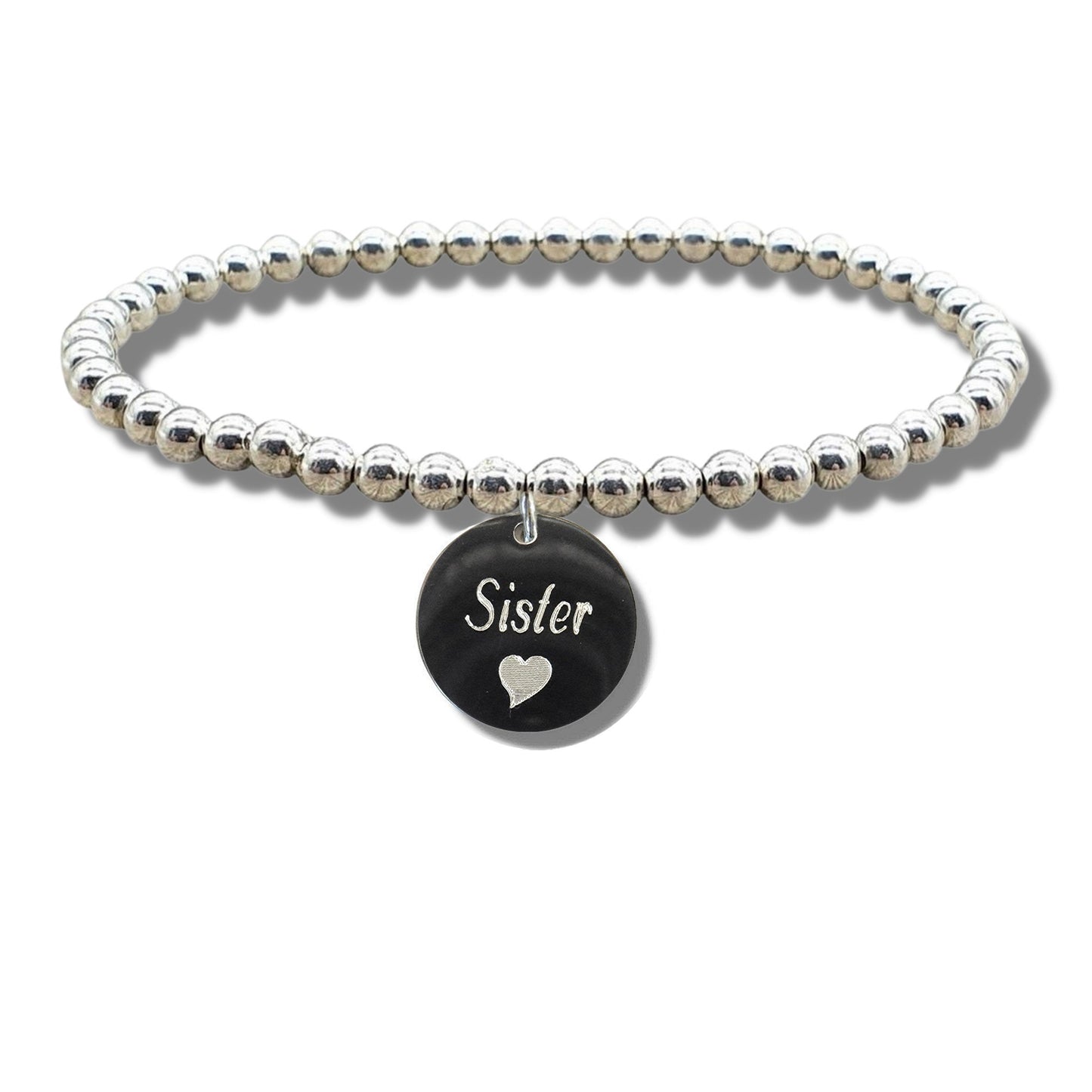Sister Disc Bracelet & Heart Symbol
